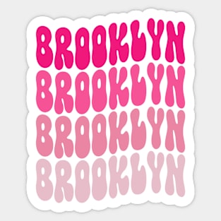 Brooklyn Groovy Wavy NY NYC New York City Jersey People Sticker